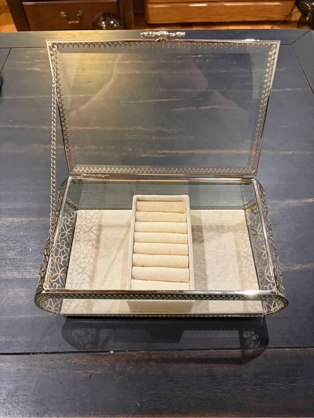 Glass Jewelry Box
